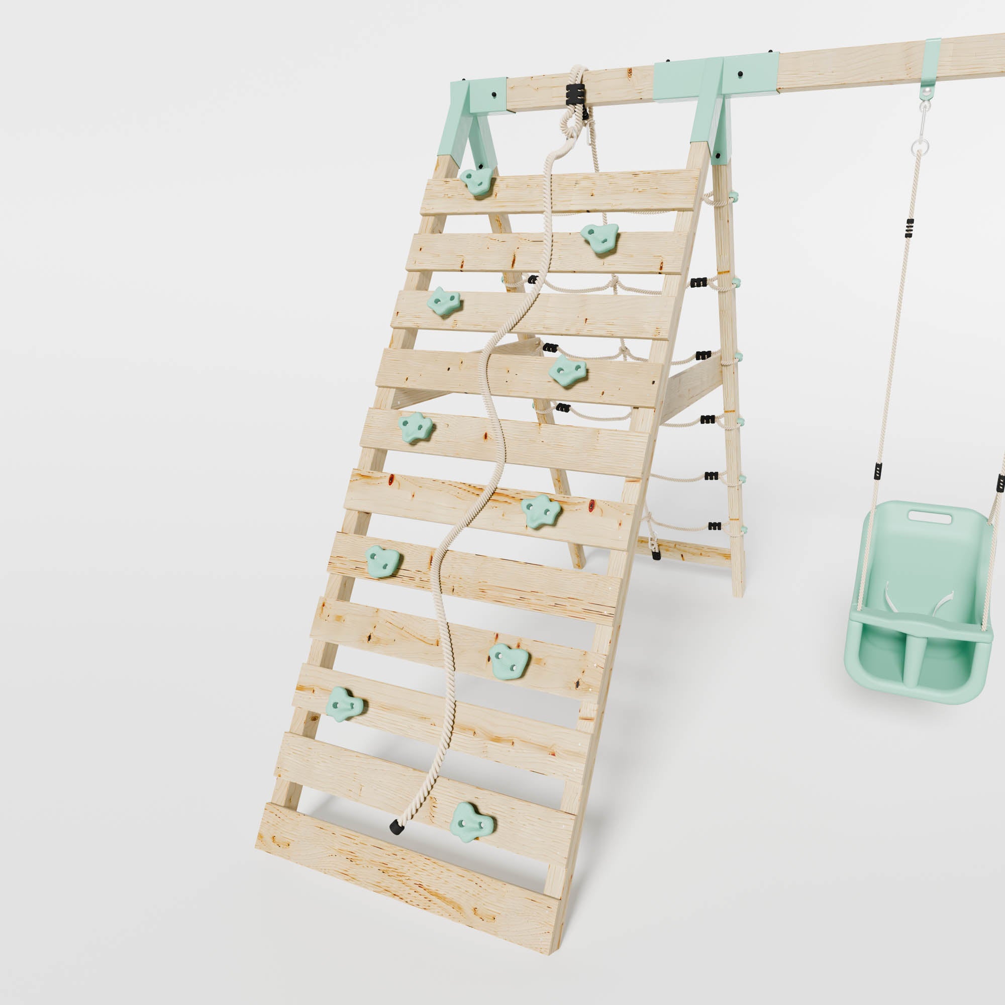 Climbing Frame with Slide, Swing, Baby Swing & Climbing Frame