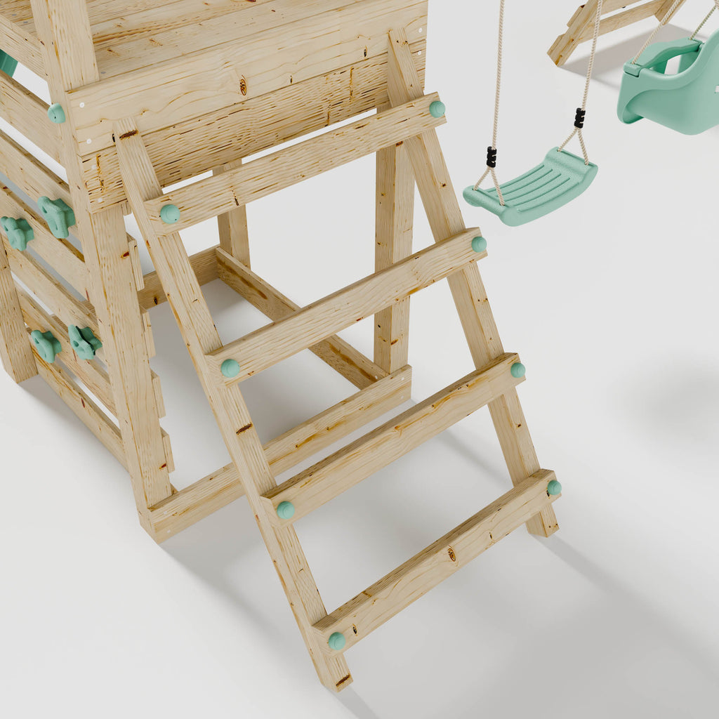 Climbing Frame with Slide, Swing, Baby Swing & Climbing Frame