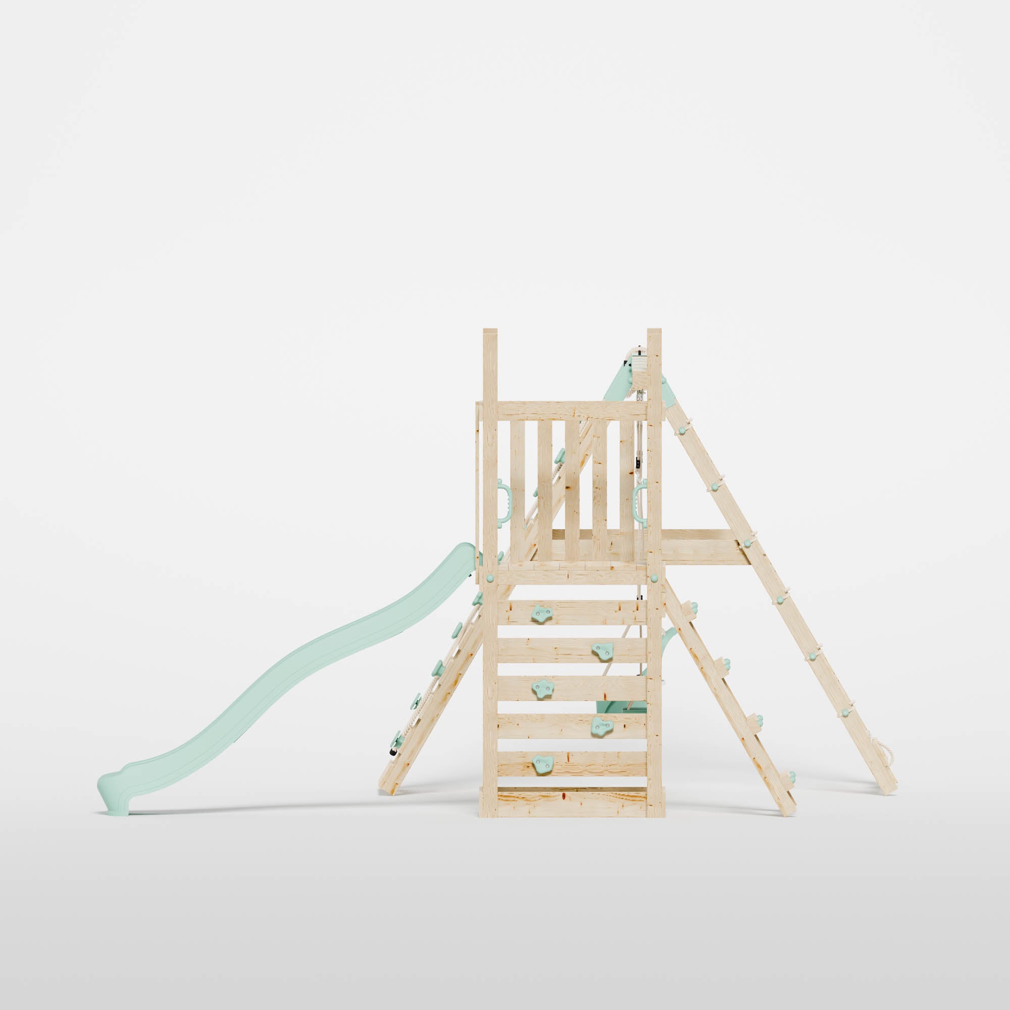 Climbing Frame with Slide, Swing, Baby Swing & Climbing Frame