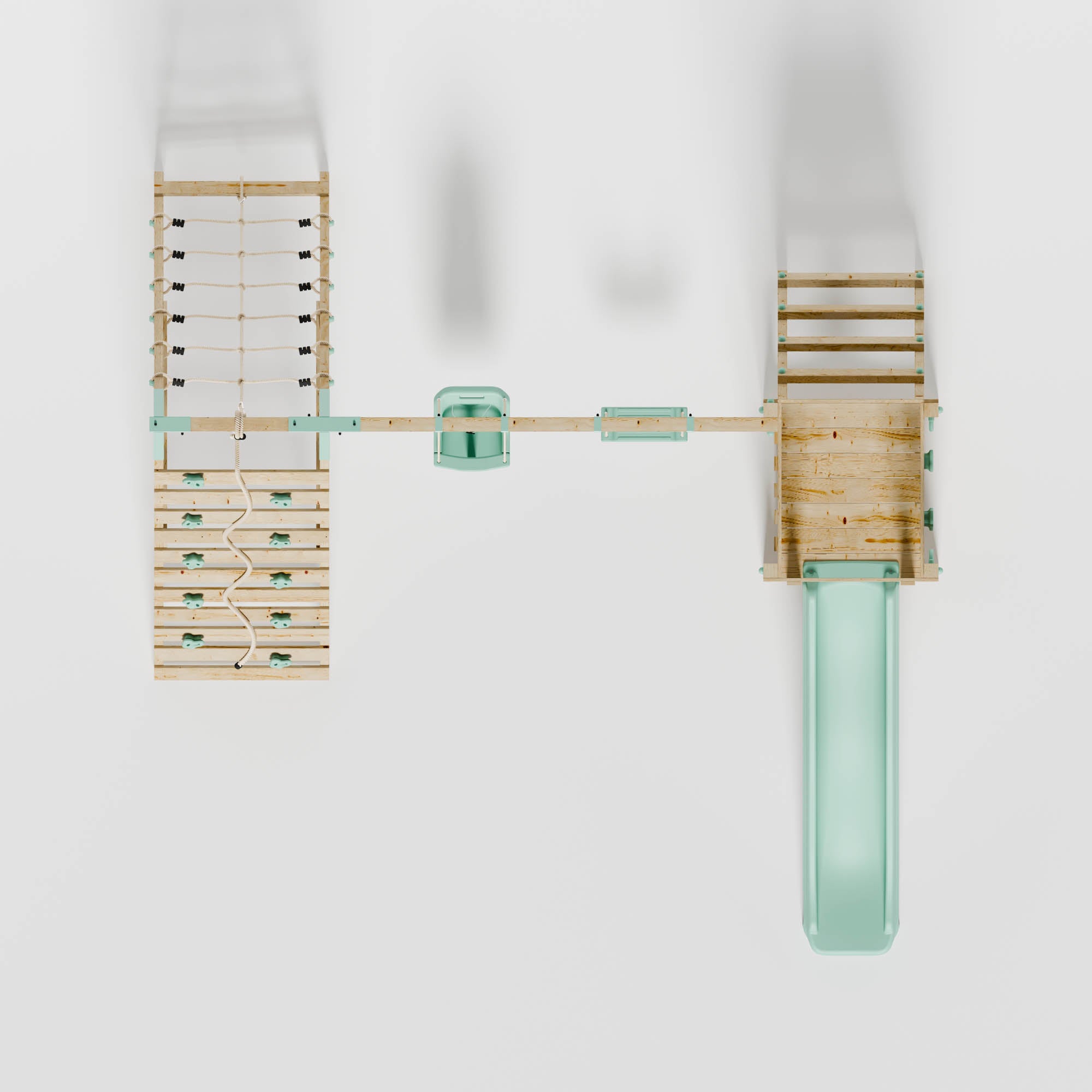 Climbing Frame with Slide, Swing, Baby Swing & Climbing Frame