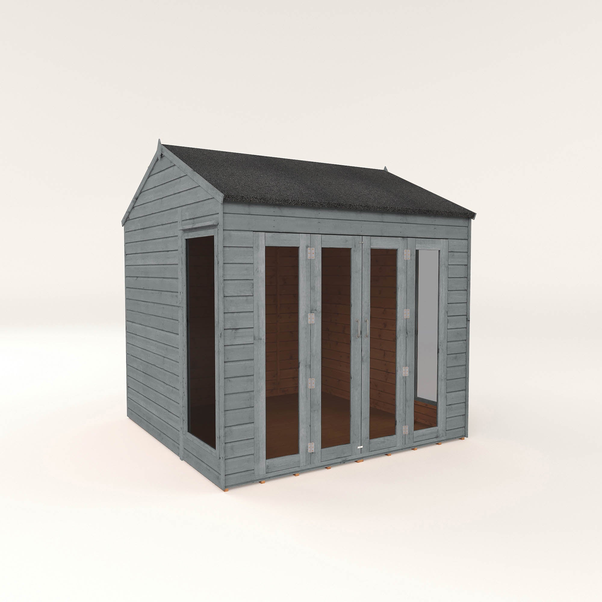 8 x 8 Ready Painted Vermont Wooden Summerhouse