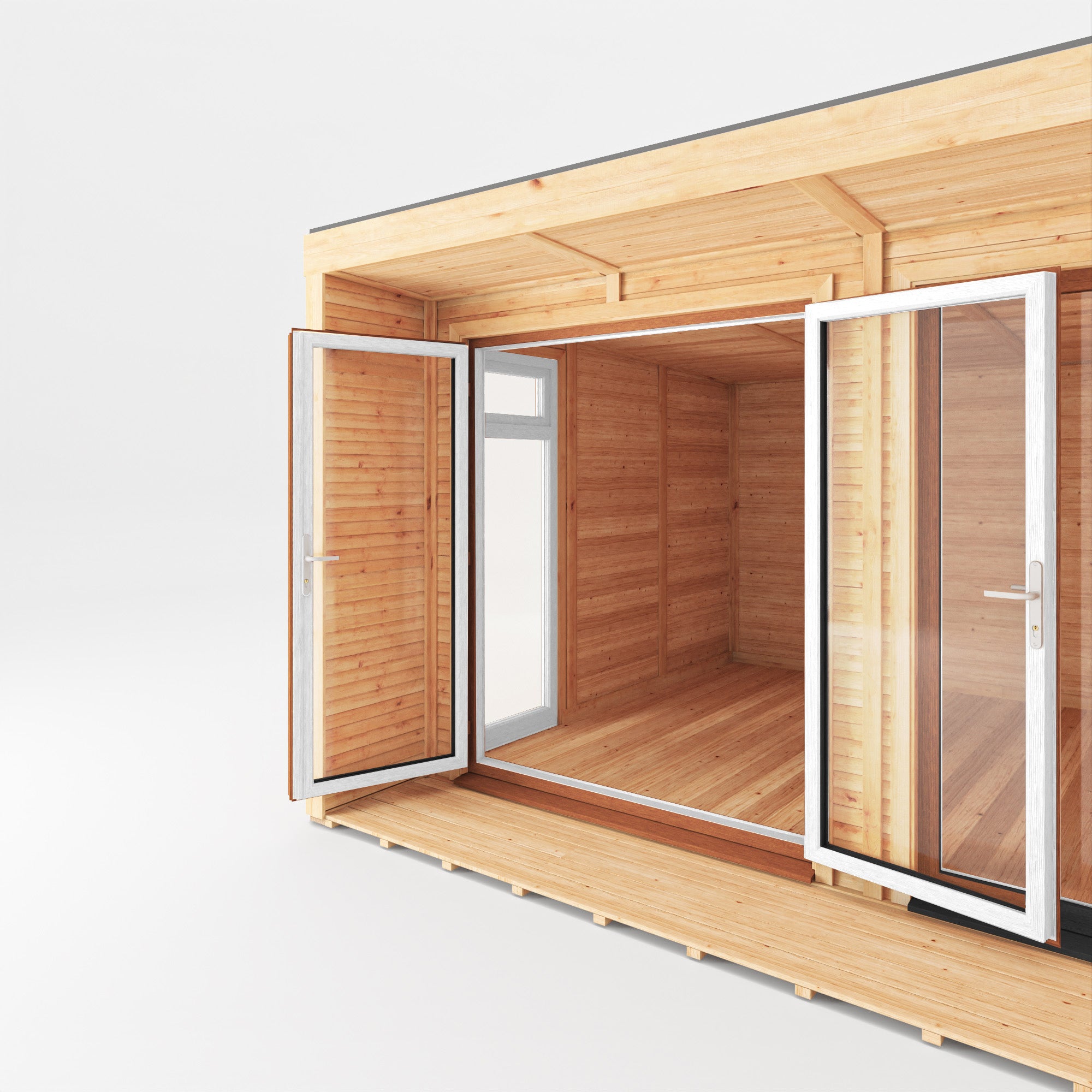 The 5m x 3m Creswell Insulated Garden Room with Oak UPVC