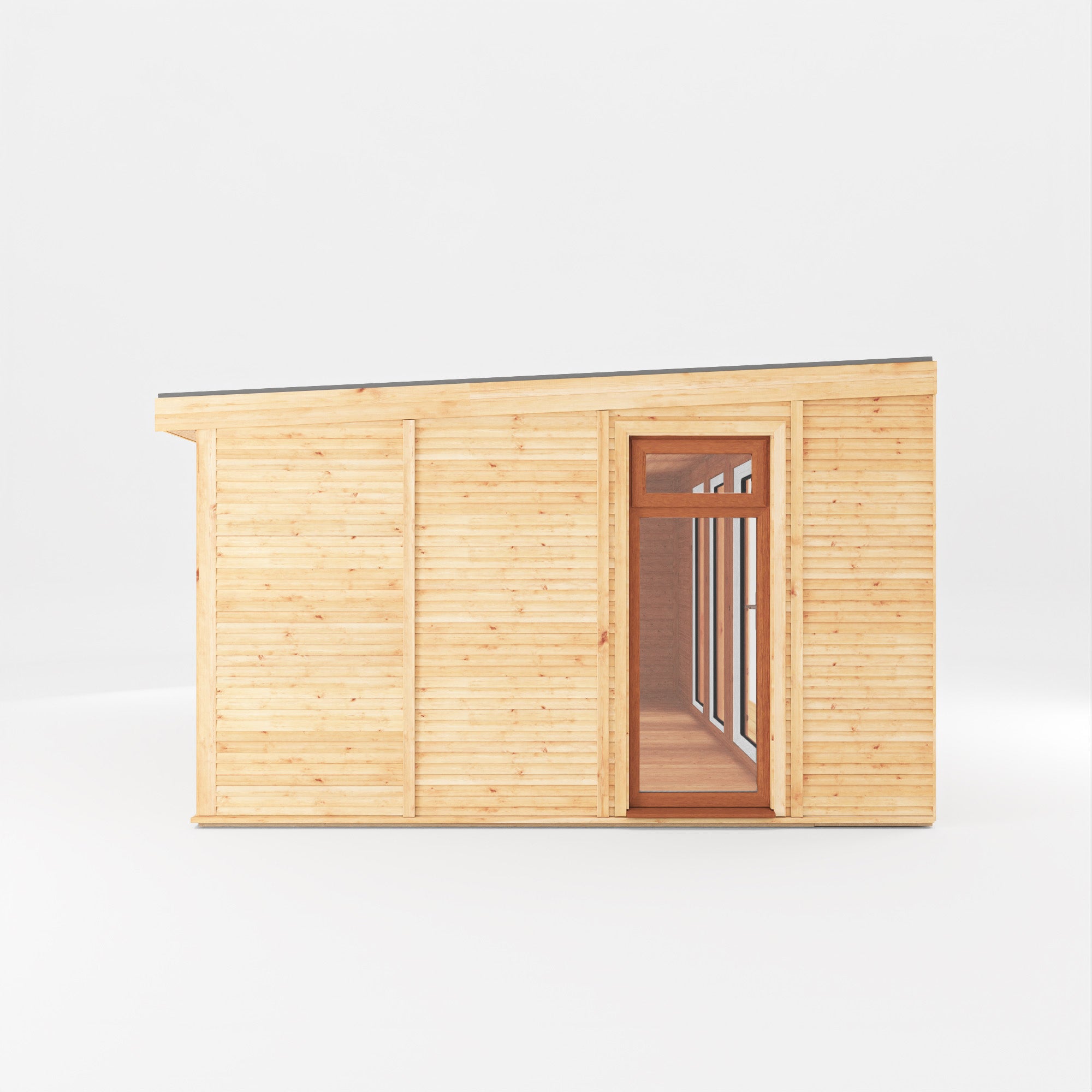 The 5m x 3m Creswell Insulated Garden Room with Oak UPVC