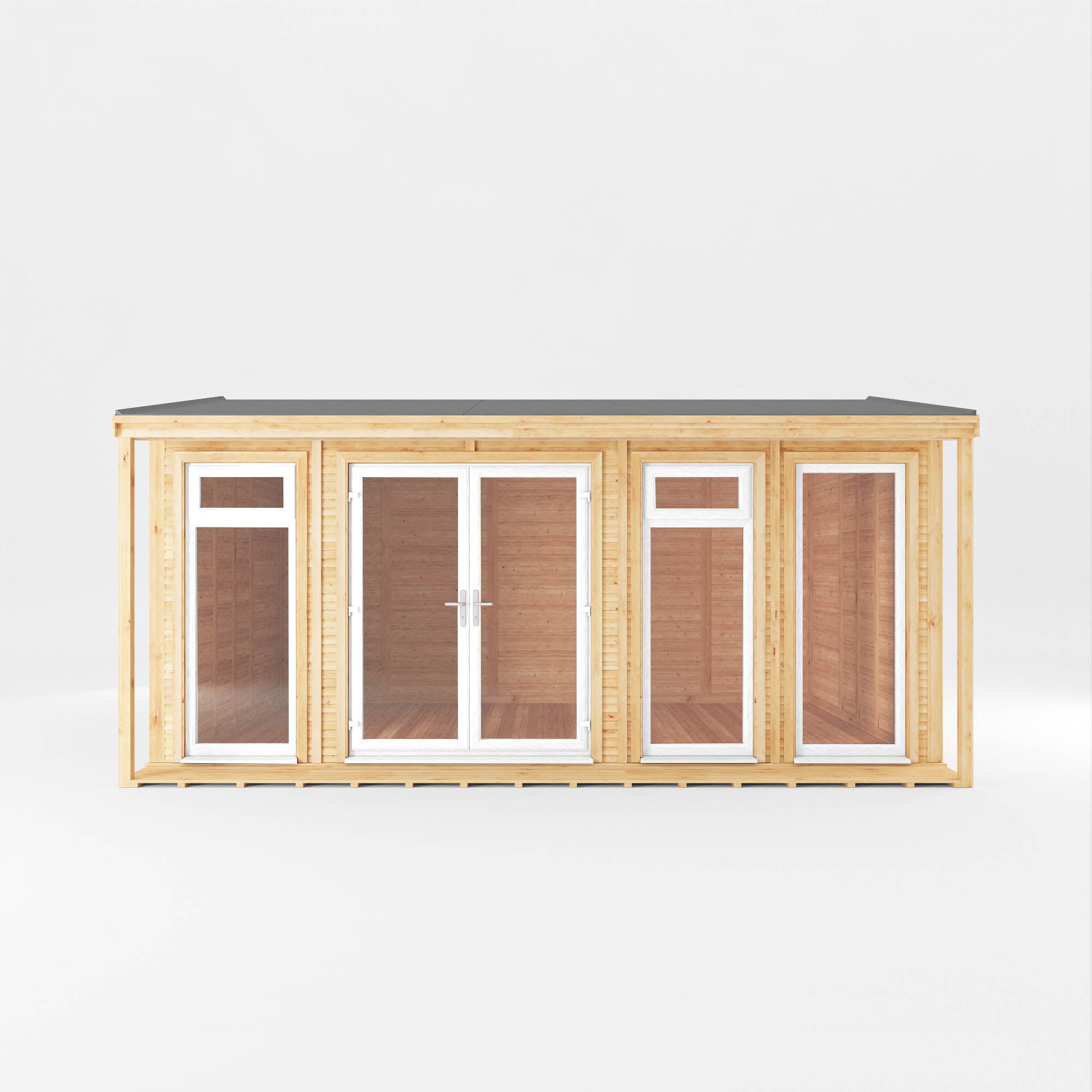 The 5m x 3m Thoresby Insulated Garden Room with White UPVC