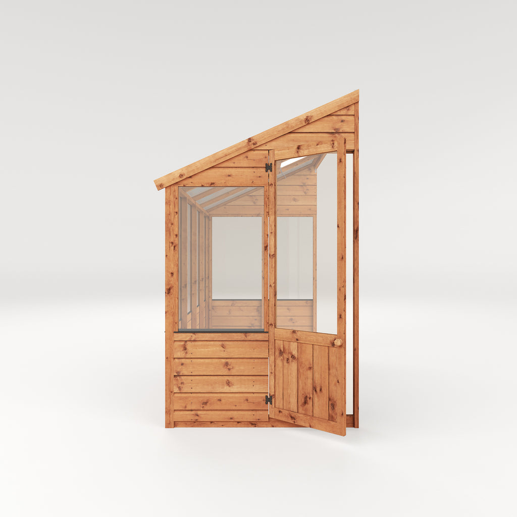 8 x 4 Evesham Lean-to Pent Wooden Greenhouse