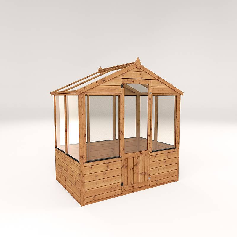 6 x 4 Evesham Wooden Greenhouse