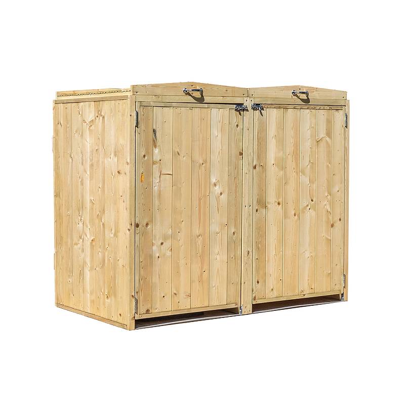 Premium Pressure Treated Double Bin Store
