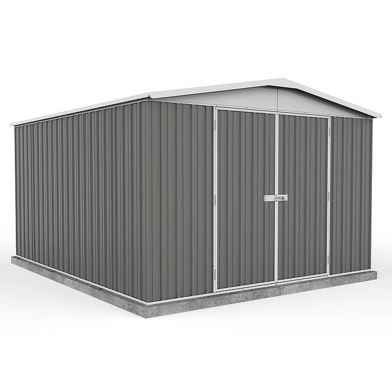 Absco 10 x 12 Woodland Grey Regent Easy Build Apex Metal Shed