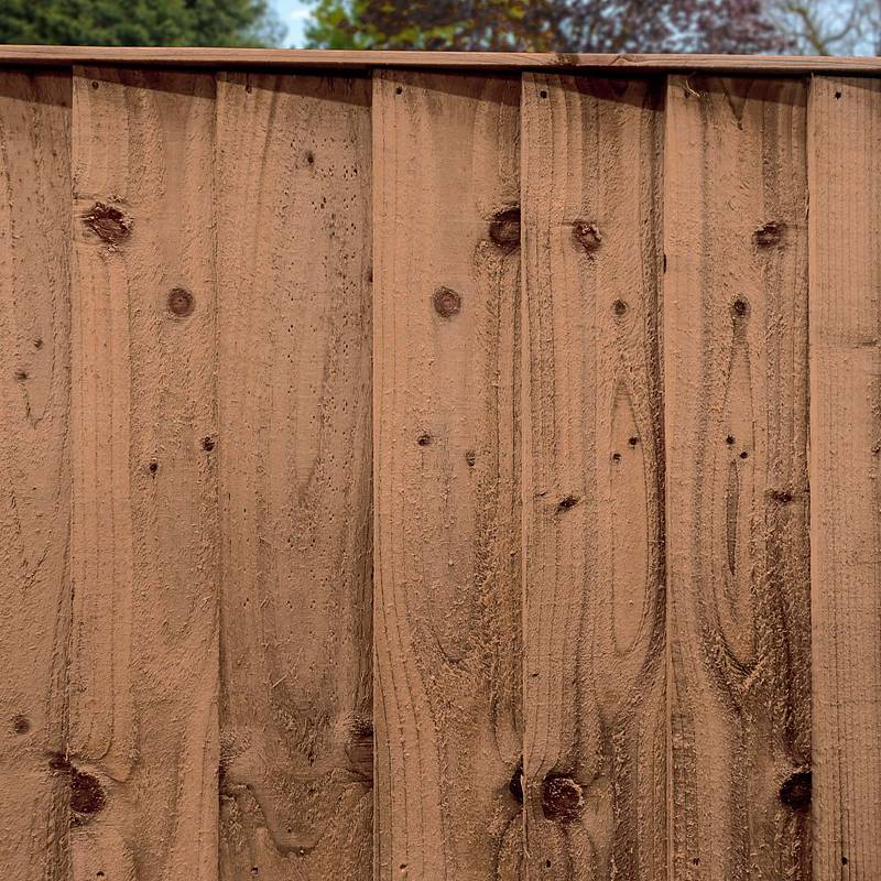 6ft x 6ft Pressure Treated Feather Edge Flat Top Fence Panels
