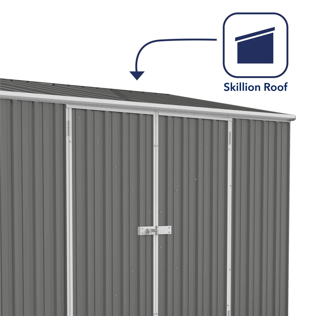 Absco 10 x 5 Woodland Grey Easy Build Pent Metal Shed