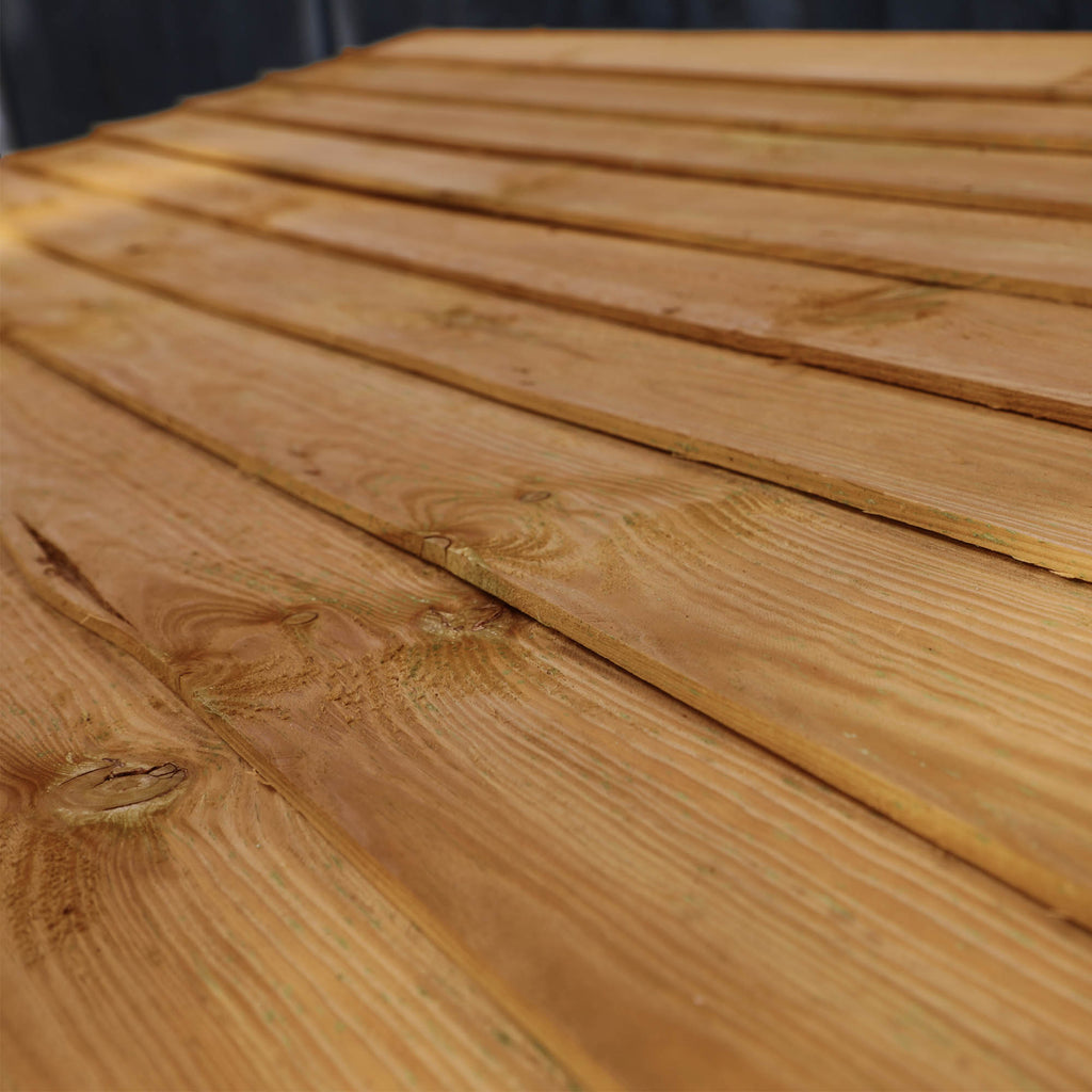 6ft x 3ft Pressure Treated Wooden Double Log Store