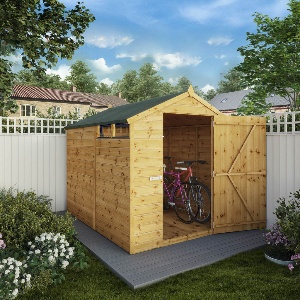 8 x 6 Security Shiplap Apex Wooden Shed
