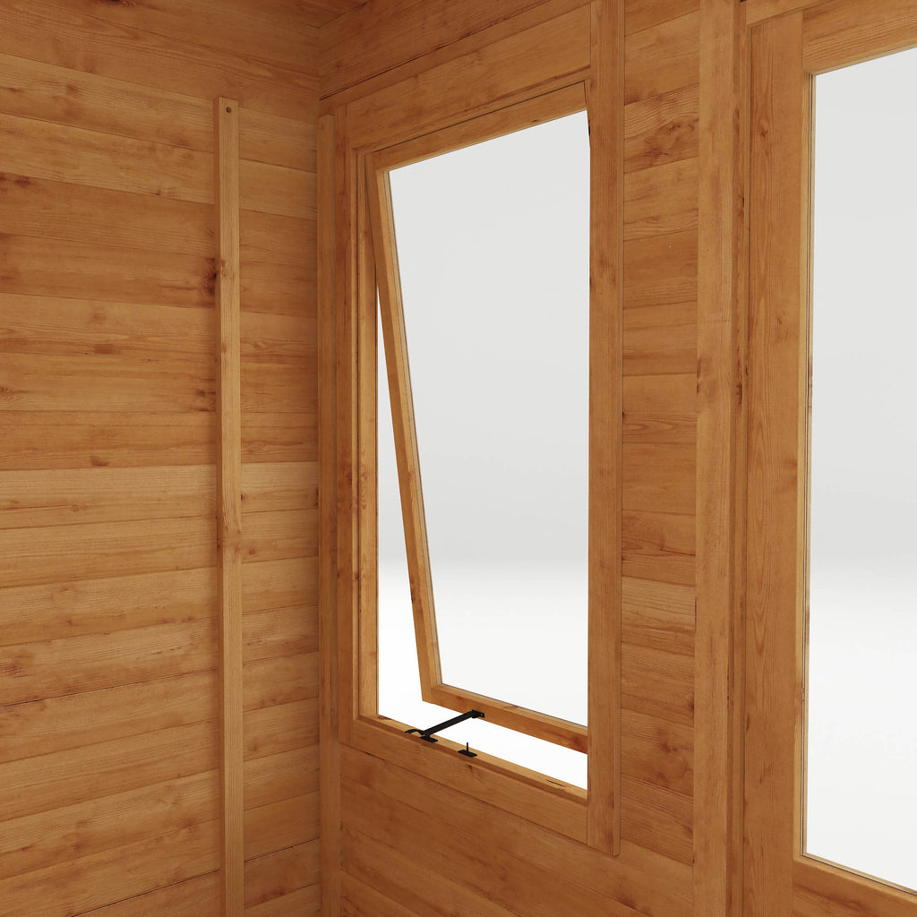 3m x 2.4m Pent Log Cabin