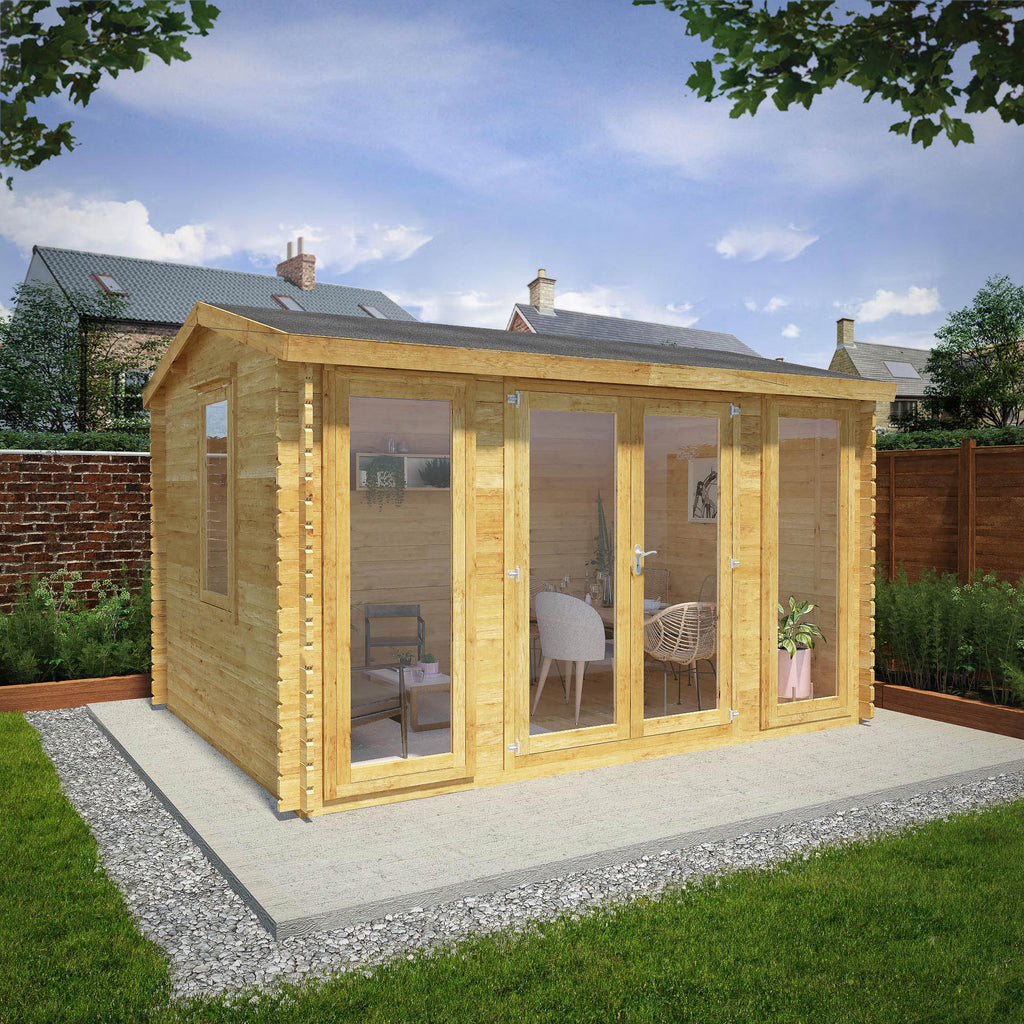 4m x 3m Home Office Director Log Cabin